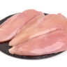 Raw,Chicken,Breast,,Isolated,On,White,Background.